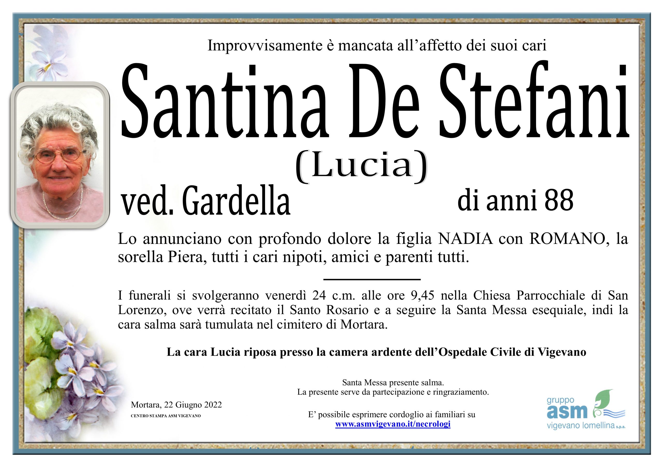 Santina De Stefani (Lucia)