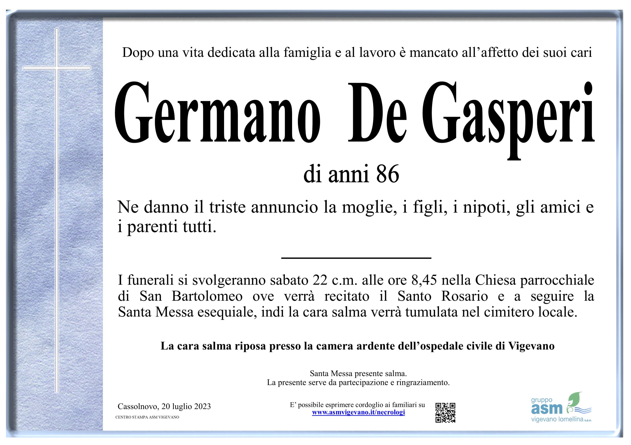 Germano De Gasperi